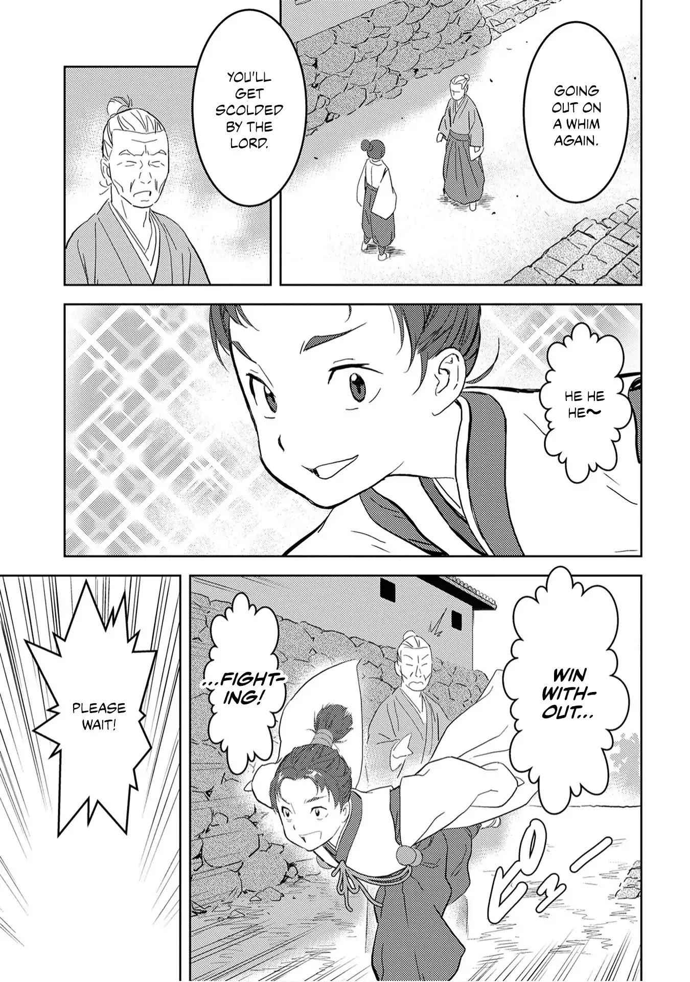 Sengoku Komachi Kuroutan: Noukou Giga Chapter 9 - Page 34