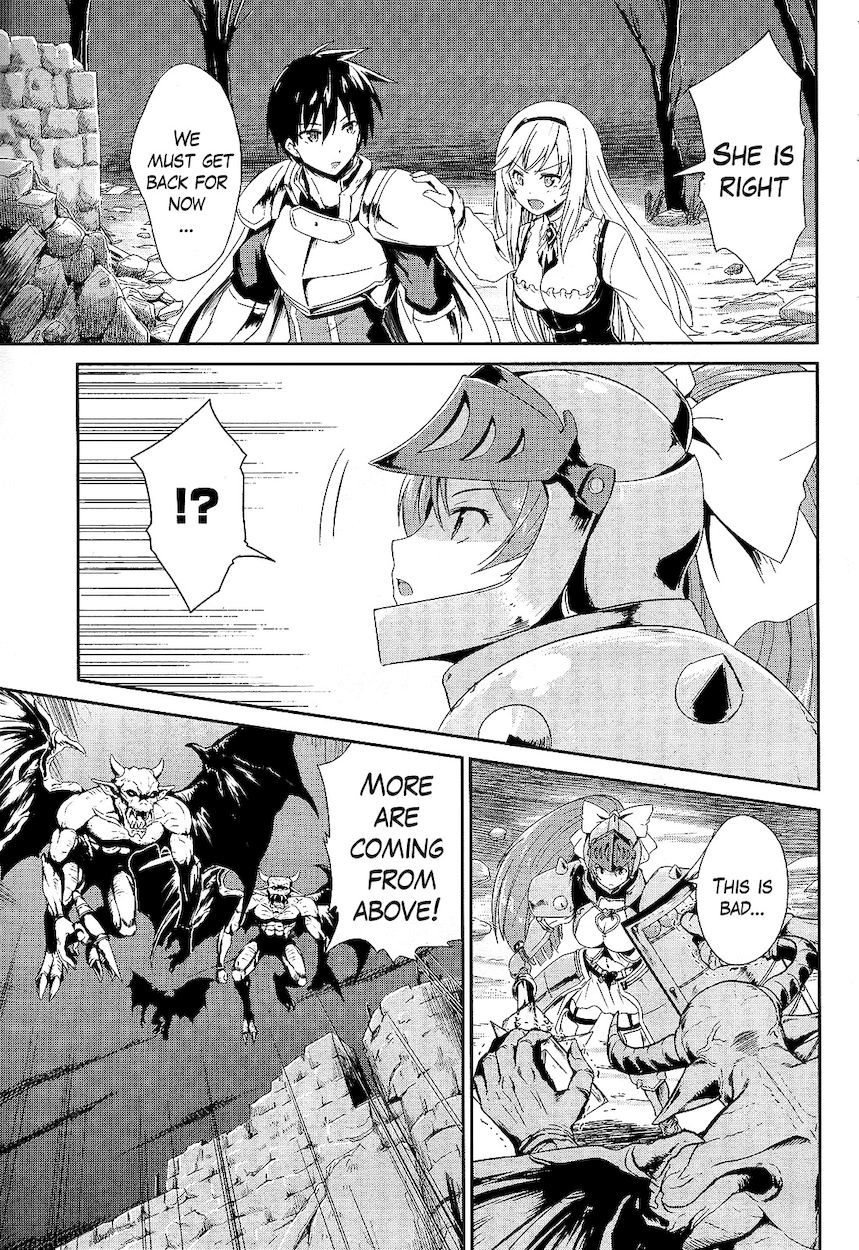 Sennen Sensou Aigis – Eiyuu no Kizuna Chapter 1 - Page 8