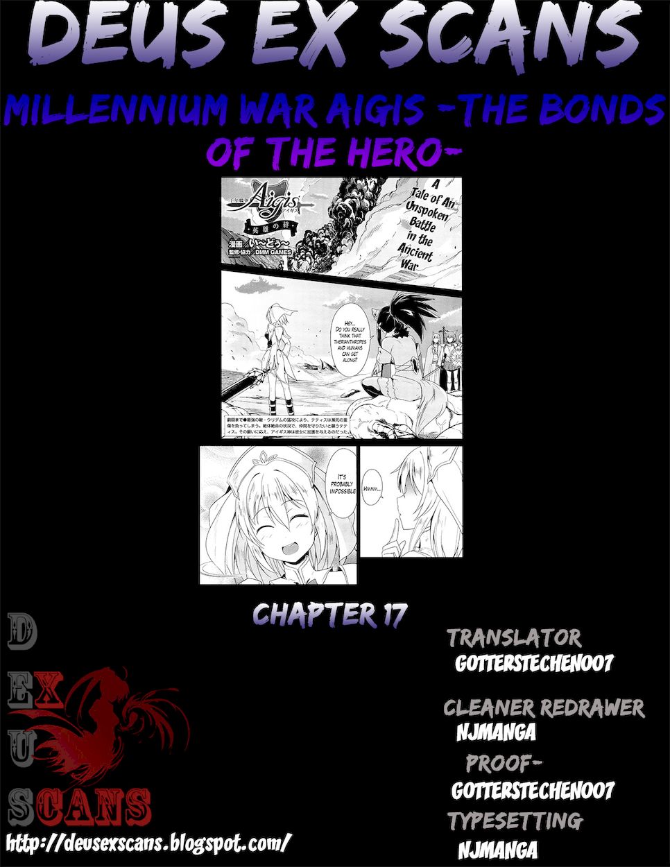 Sennen Sensou Aigis – Eiyuu no Kizuna Chapter 17 - Page 38