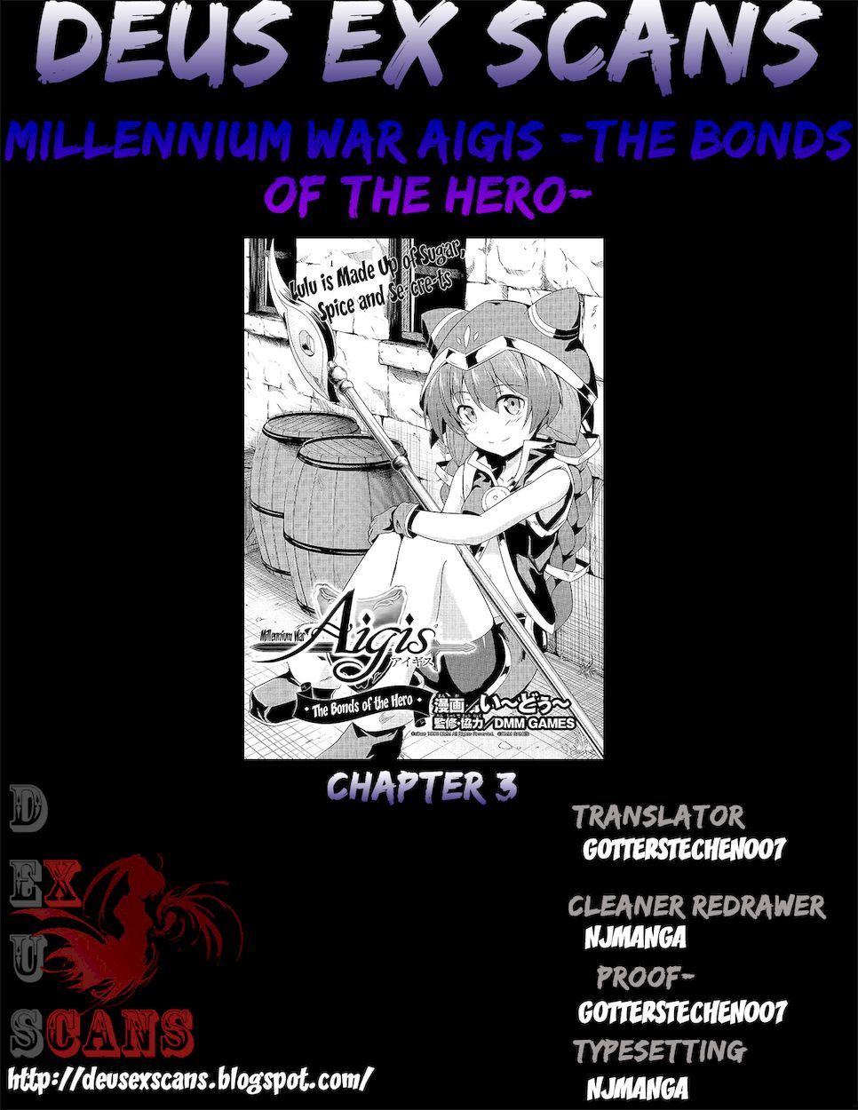 Sennen Sensou Aigis – Eiyuu no Kizuna Chapter 3 - Page 34