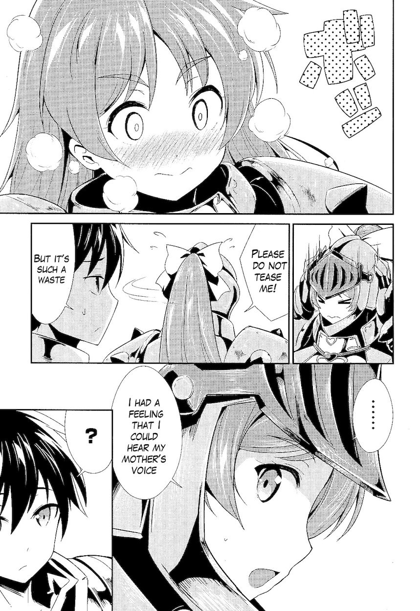 Sennen Sensou Aigis – Eiyuu no Kizuna Chapter 4 - Page 33