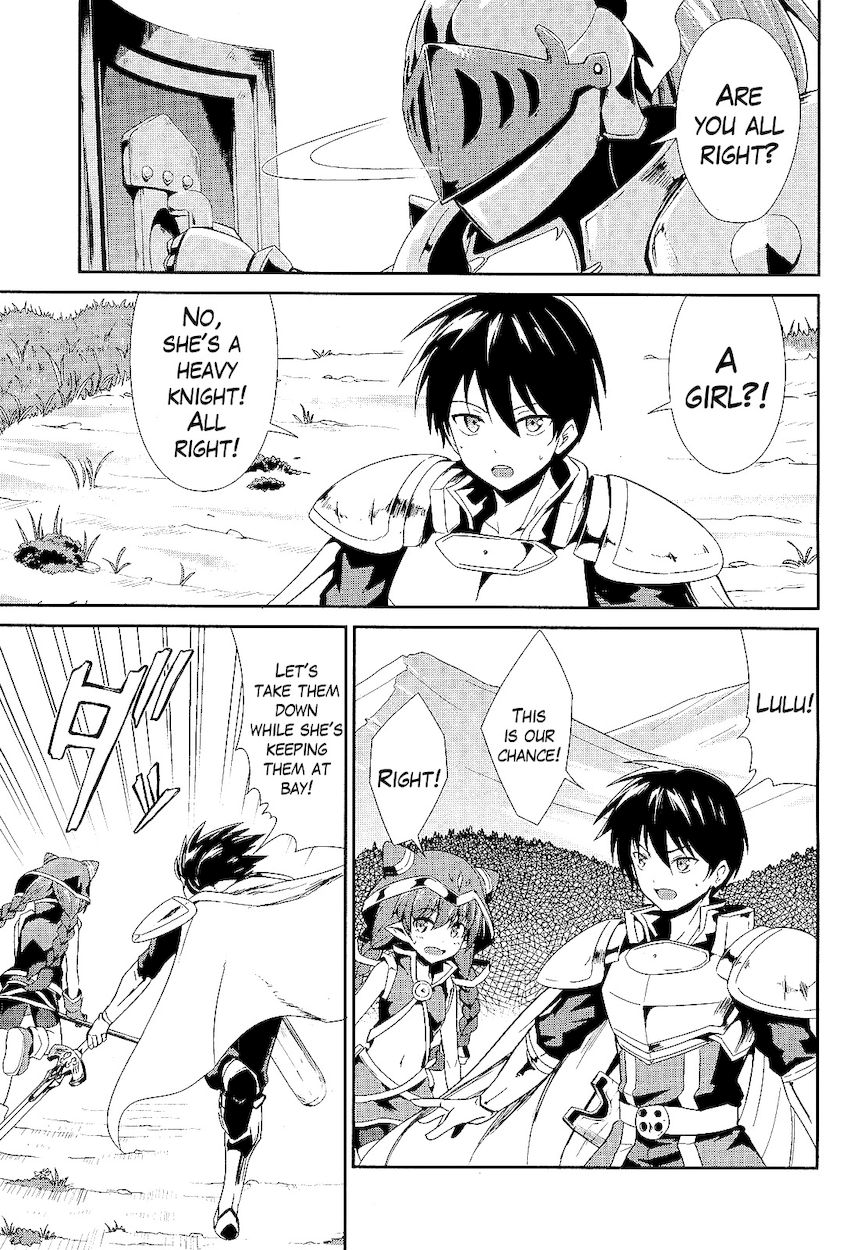 Sennen Sensou Aigis – Eiyuu no Kizuna Chapter 4 - Page 5
