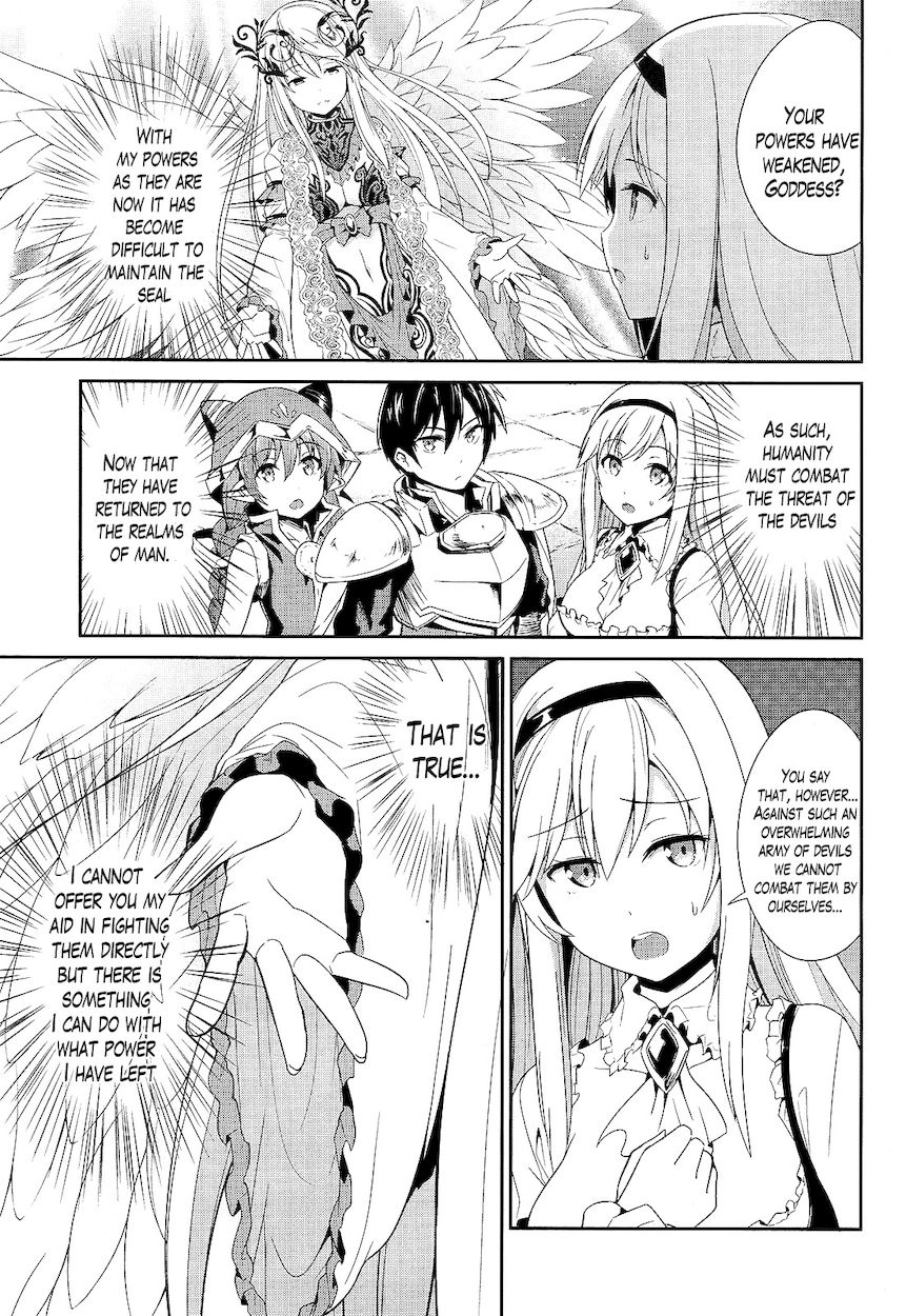 Sennen Sensou Aigis – Eiyuu no Kizuna Chapter 6 - Page 16