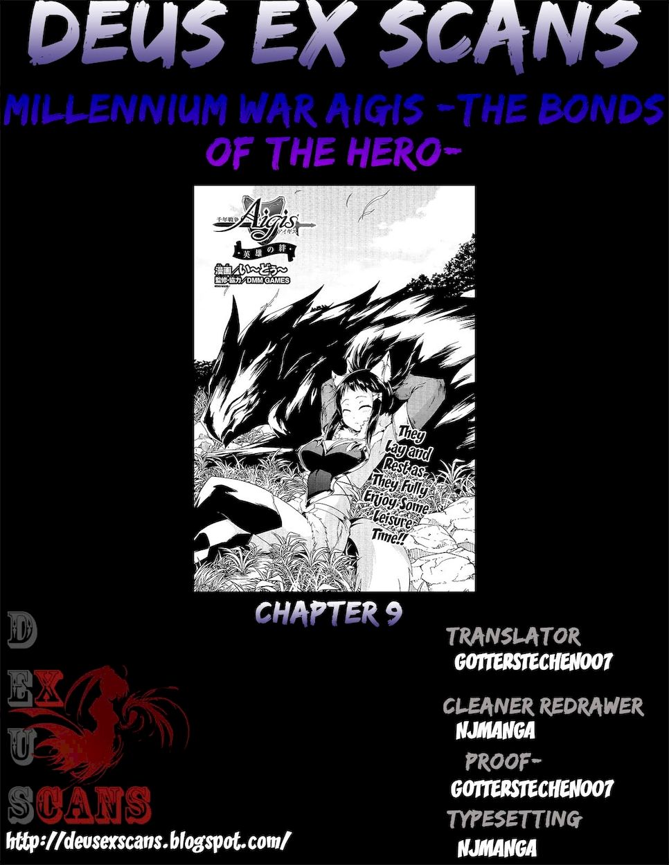 Sennen Sensou Aigis – Eiyuu no Kizuna Chapter 9 - Page 36