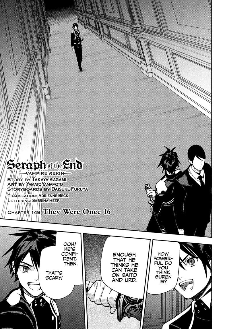 Seraph of the End Chapter 149 - Page 0