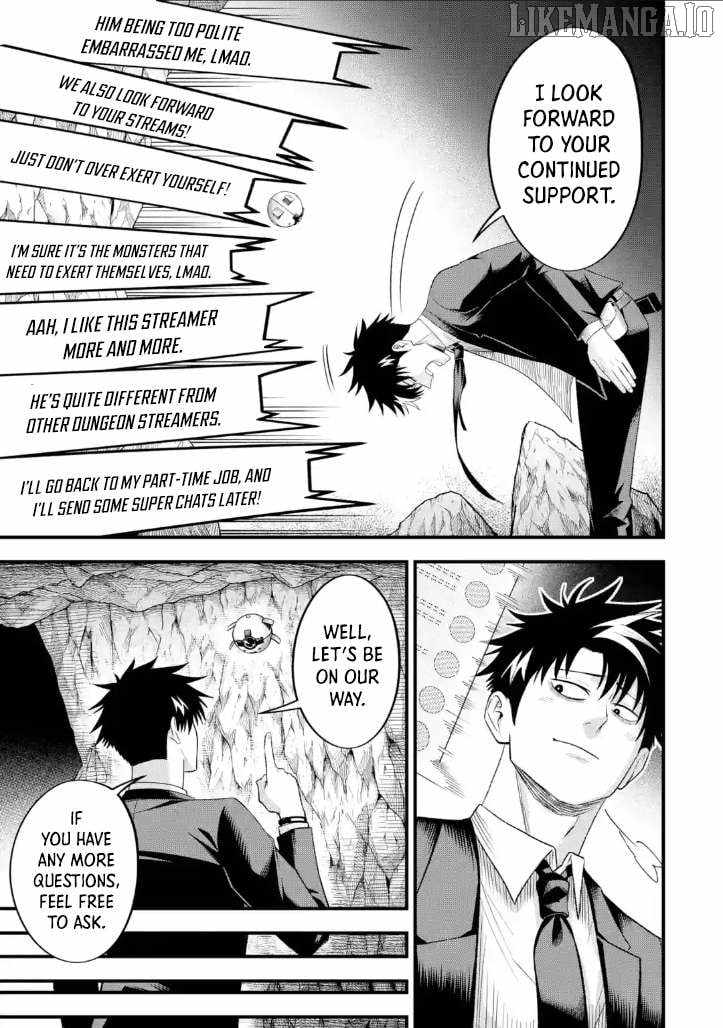 Shachiku Kensei, Haishinsha ni naru – Black Guild Kaishain, Ukkari Kaishayou Kaisen de S-kyuu Monster wo Aite ni Musou suru Tokoro wo Zenkoku Haishin shite shimau Chapter 7.3 - Page 8