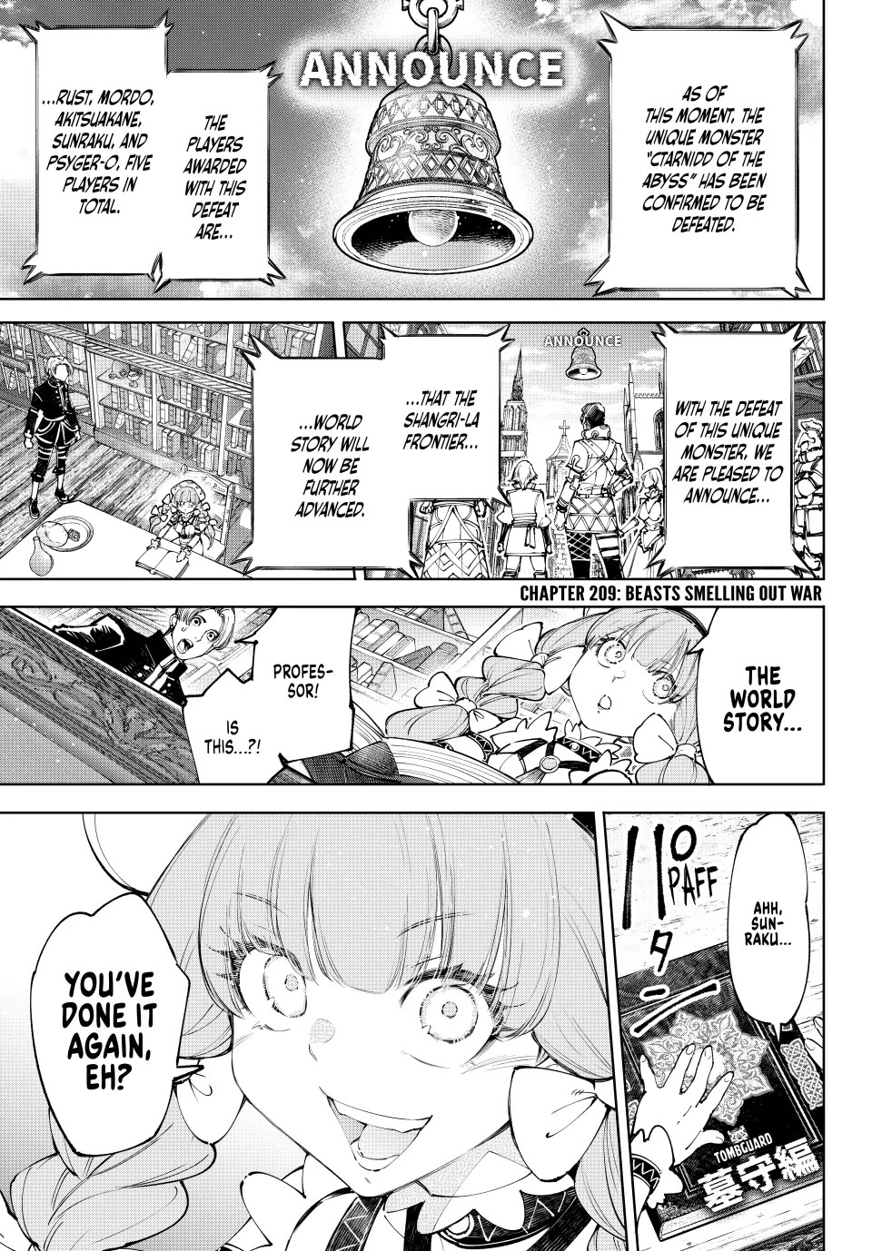 Shangri-La Frontier ~ Kusoge Hunter, Kamige ni Idoman to su~ Chapter 209 - Page 1