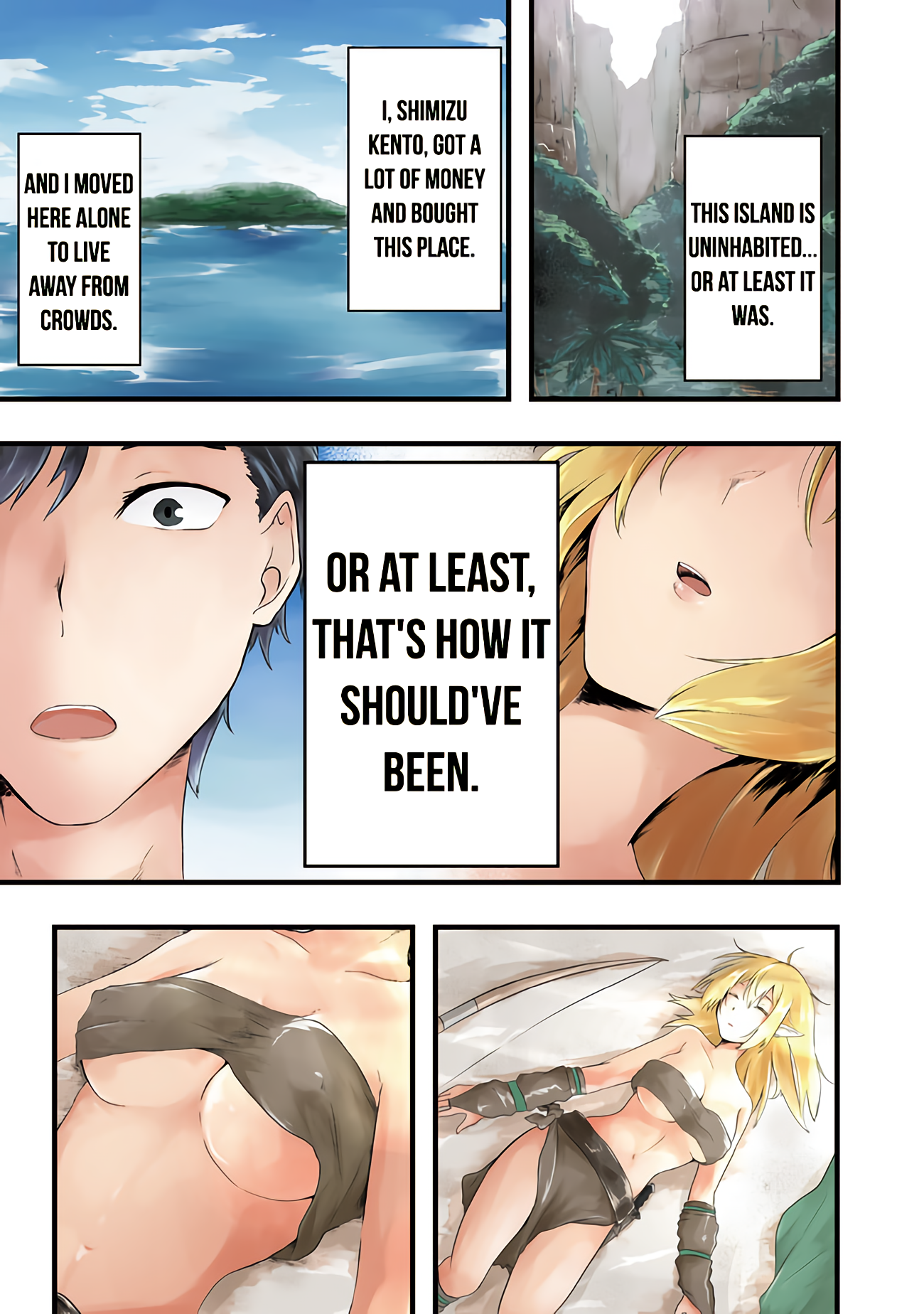 Sharing Life On A Deserted Island With An Elf Chapter 1 - Page 2