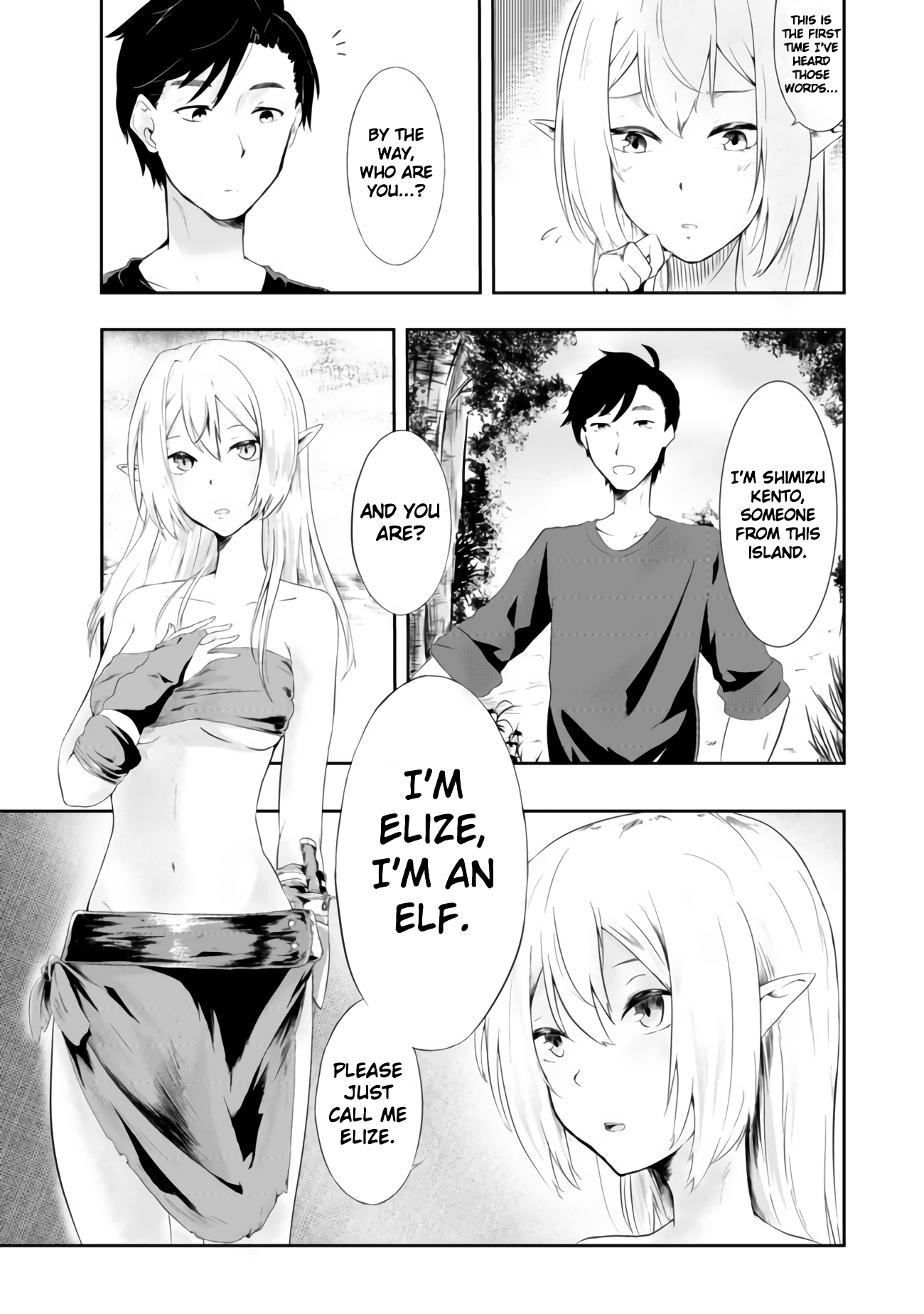Sharing Life On A Deserted Island With An Elf Chapter 1 - Page 9