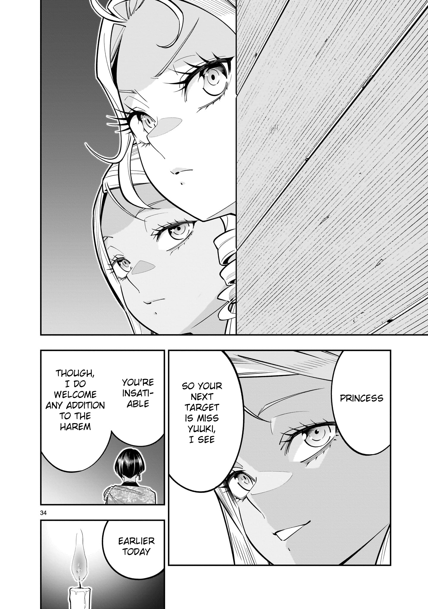 Shi ni Modori Oujo wa Ikinobiru Tameni Yuri Harem wo Tsukuru Koto ni Shita Chapter 3 - Page 33