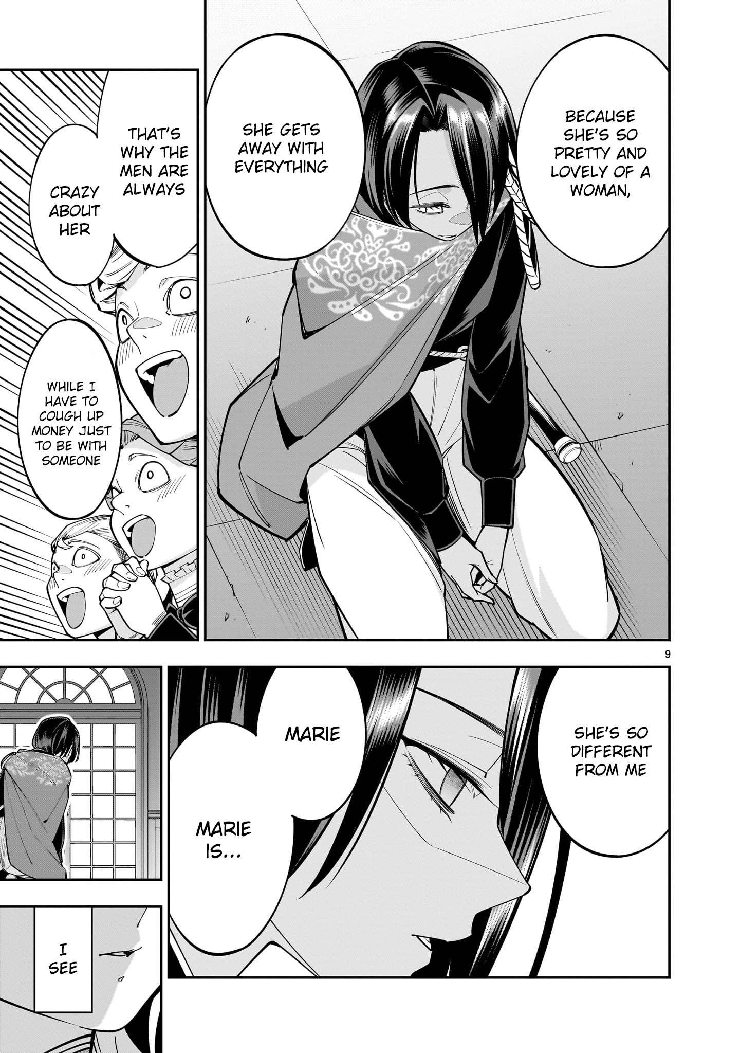 Shi ni Modori Oujo wa Ikinobiru Tameni Yuri Harem wo Tsukuru Koto ni Shita Chapter 4 - Page 9