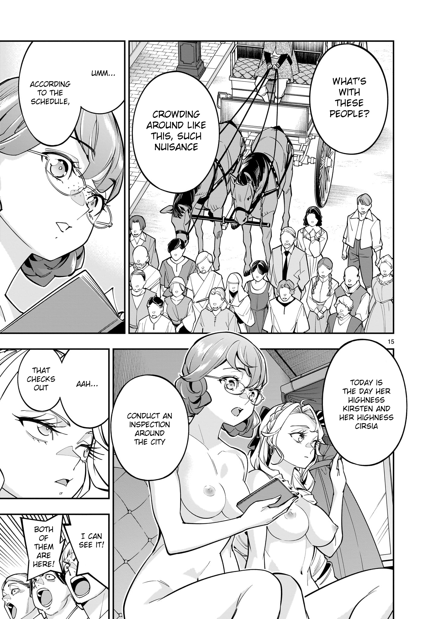 Shi ni Modori Oujo wa Ikinobiru Tameni Yuri Harem wo Tsukuru Koto ni Shita Chapter 5 - Page 15