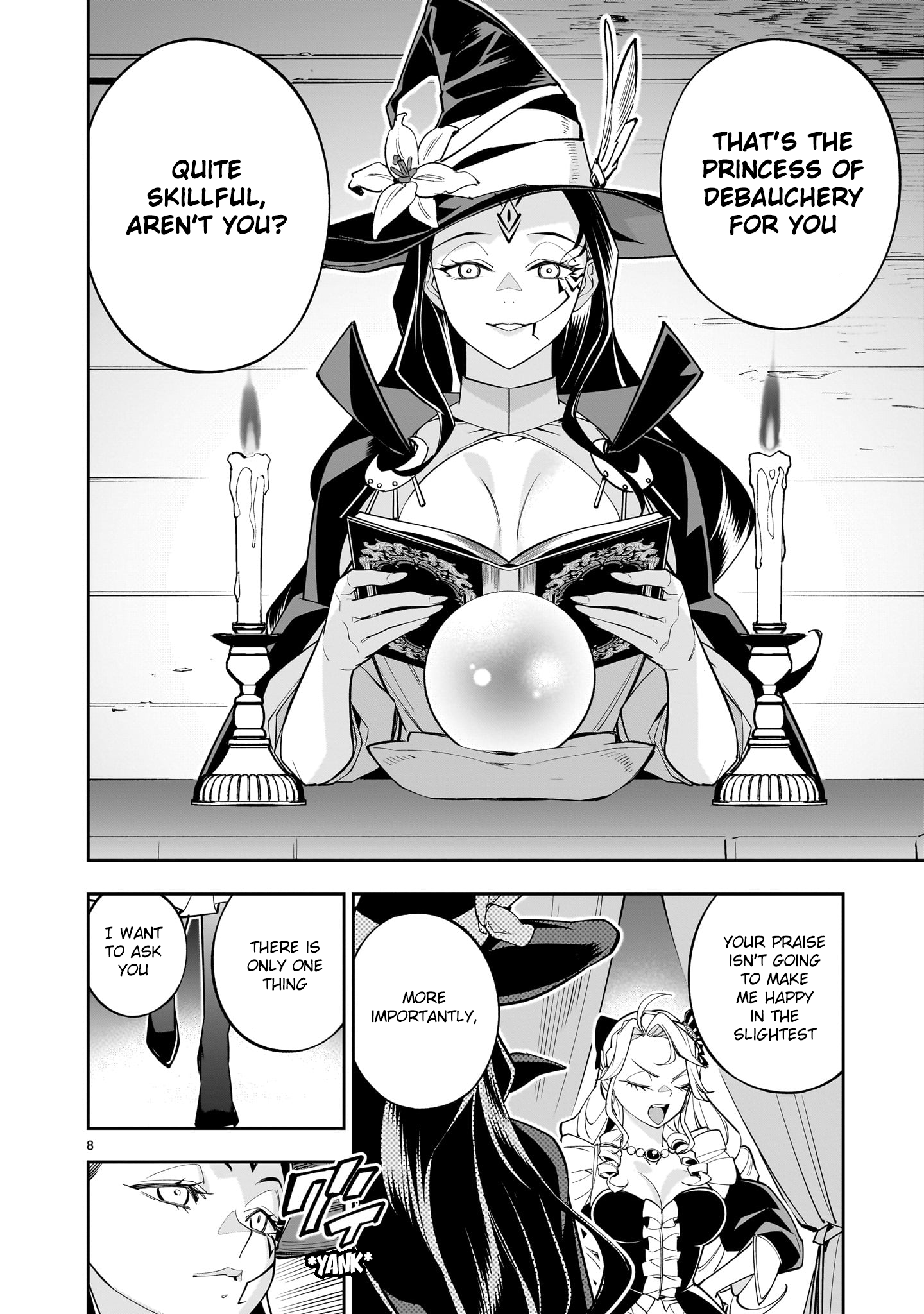 Shi ni Modori Oujo wa Ikinobiru Tameni Yuri Harem wo Tsukuru Koto ni Shita Chapter 5 - Page 8