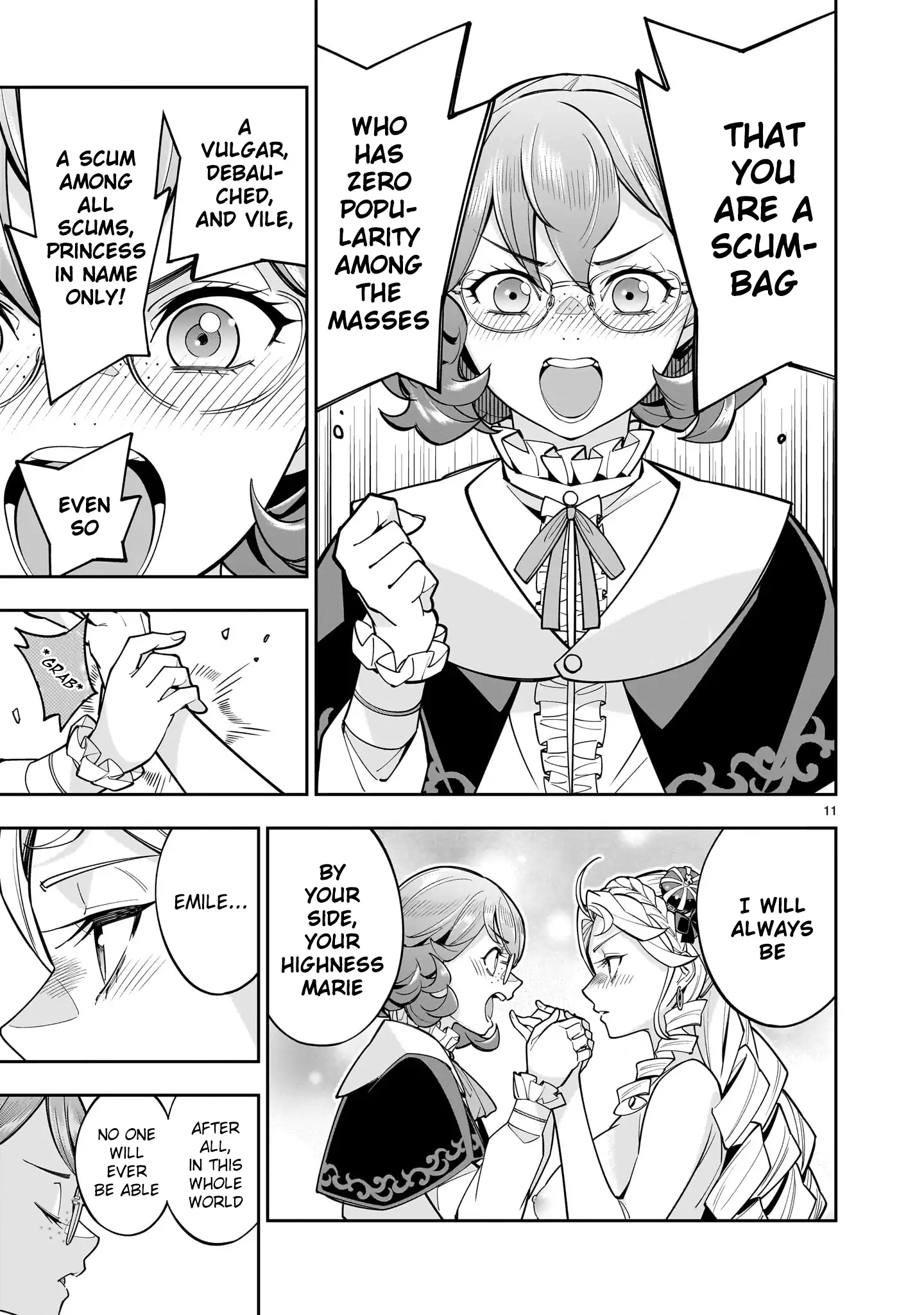 Shi ni Modori Oujo wa Ikinobiru Tameni Yuri Harem wo Tsukuru Koto ni Shita Chapter 8 - Page 11