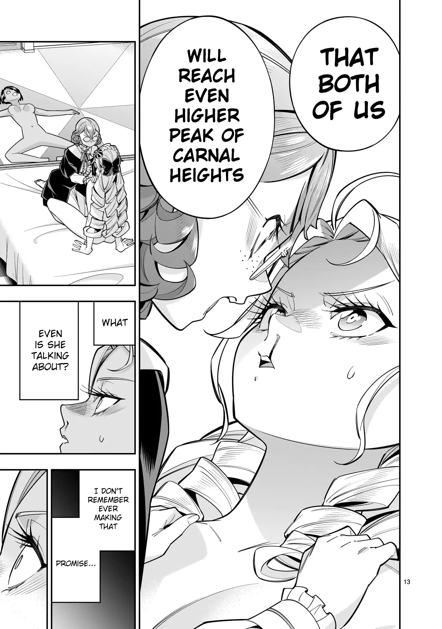 Shi ni Modori Oujo wa Ikinobiru Tameni Yuri Harem wo Tsukuru Koto ni Shita Chapter 8 - Page 13