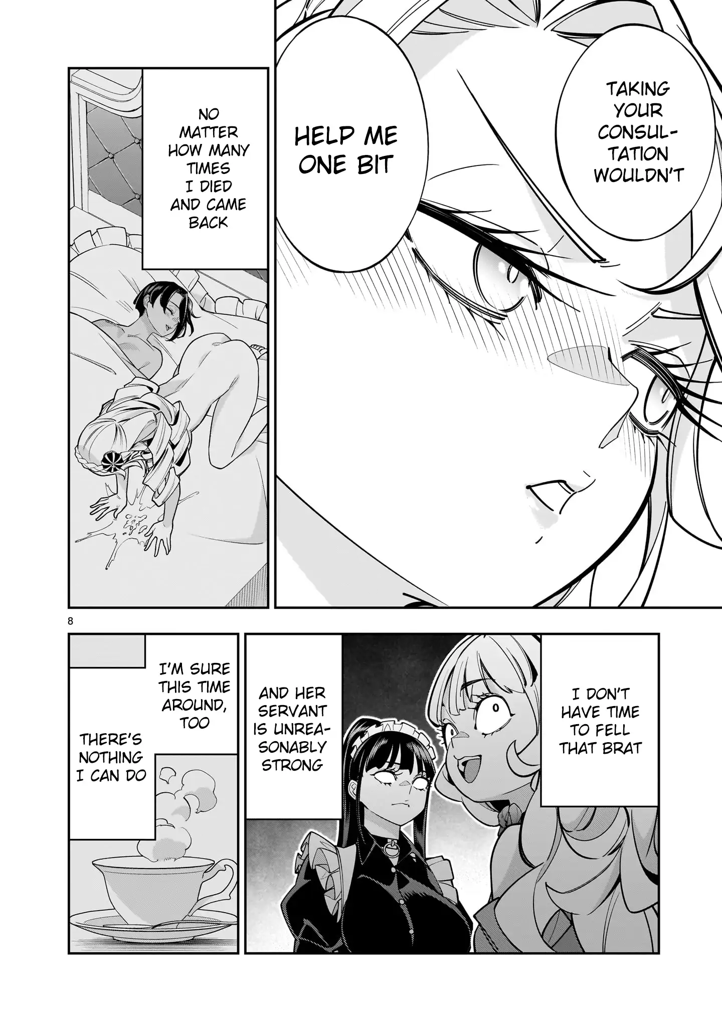 Shi ni Modori Oujo wa Ikinobiru Tameni Yuri Harem wo Tsukuru Koto ni Shita Chapter 8 - Page 8