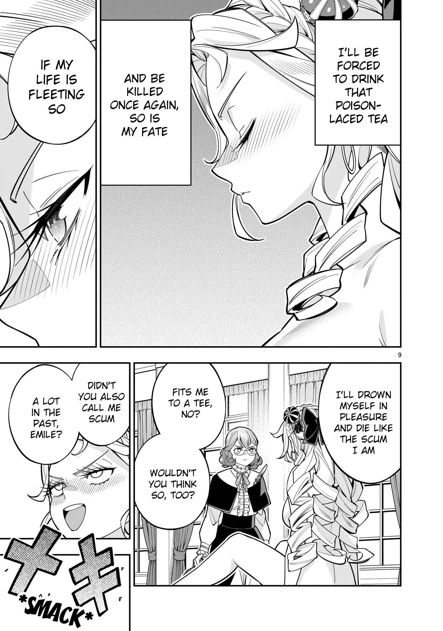 Shi ni Modori Oujo wa Ikinobiru Tameni Yuri Harem wo Tsukuru Koto ni Shita Chapter 8 - Page 9