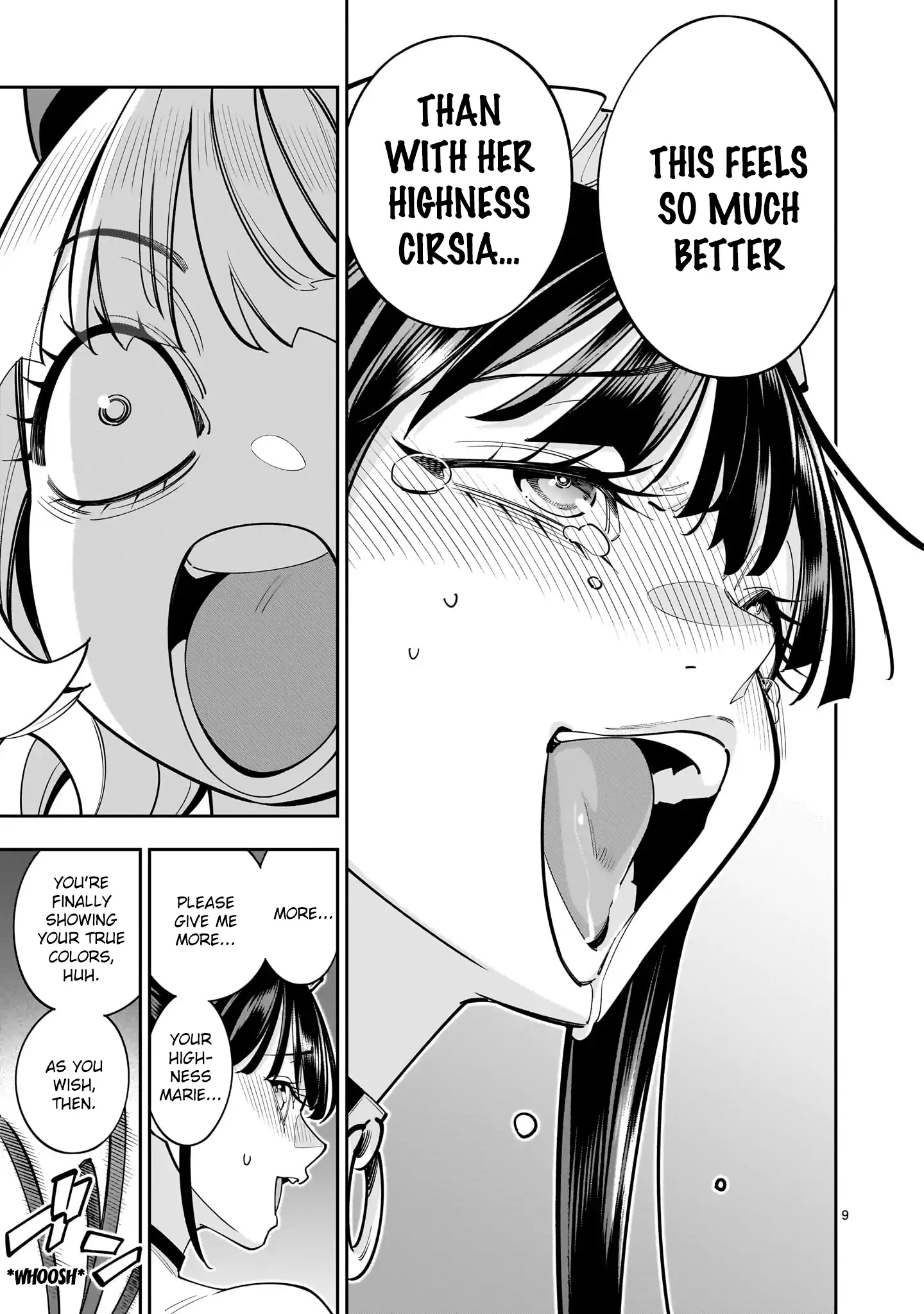 Shi ni Modori Oujo wa Ikinobiru Tameni Yuri Harem wo Tsukuru Koto ni Shita Chapter 9 - Page 9