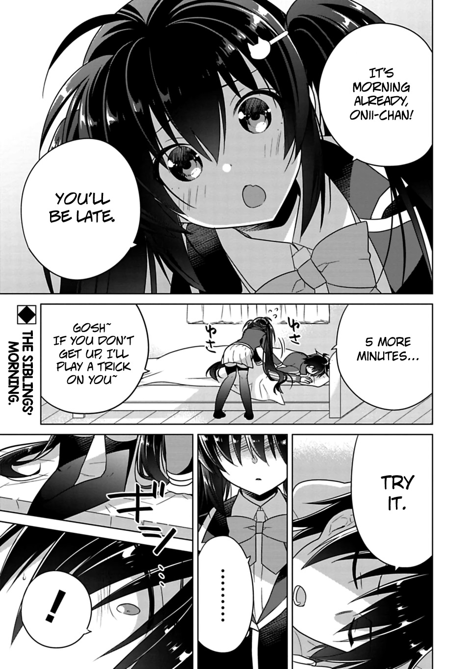 Siscon Ani to Brocon Imouto ga Shoujiki ni Nattara Chapter 3 - Page 1
