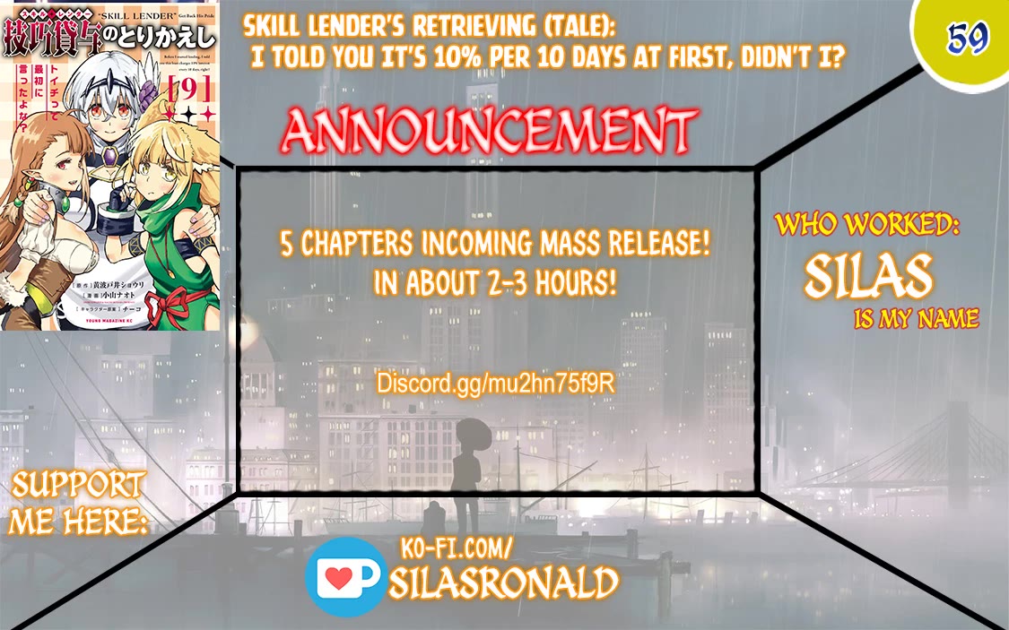 Skill Lender’s Retrieving (Tale) ~I Told You It’s 10% Per 10 Days at First, Didn’t I~ Chapter 59 - Page 1
