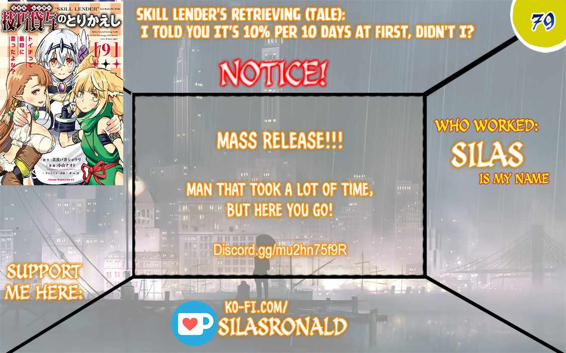 Skill Lender’s Retrieving (Tale) ~I Told You It’s 10% Per 10 Days at First, Didn’t I~ Chapter 79 - Page 1