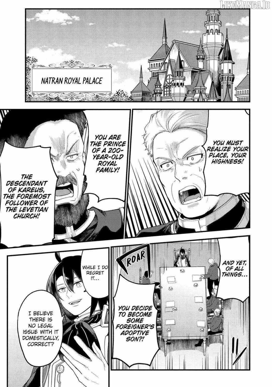 Souda, Baikoku Shiyou: Tensai Ouji no Akaji Kokka Saisei Jutsu Chapter 246 - Page 1