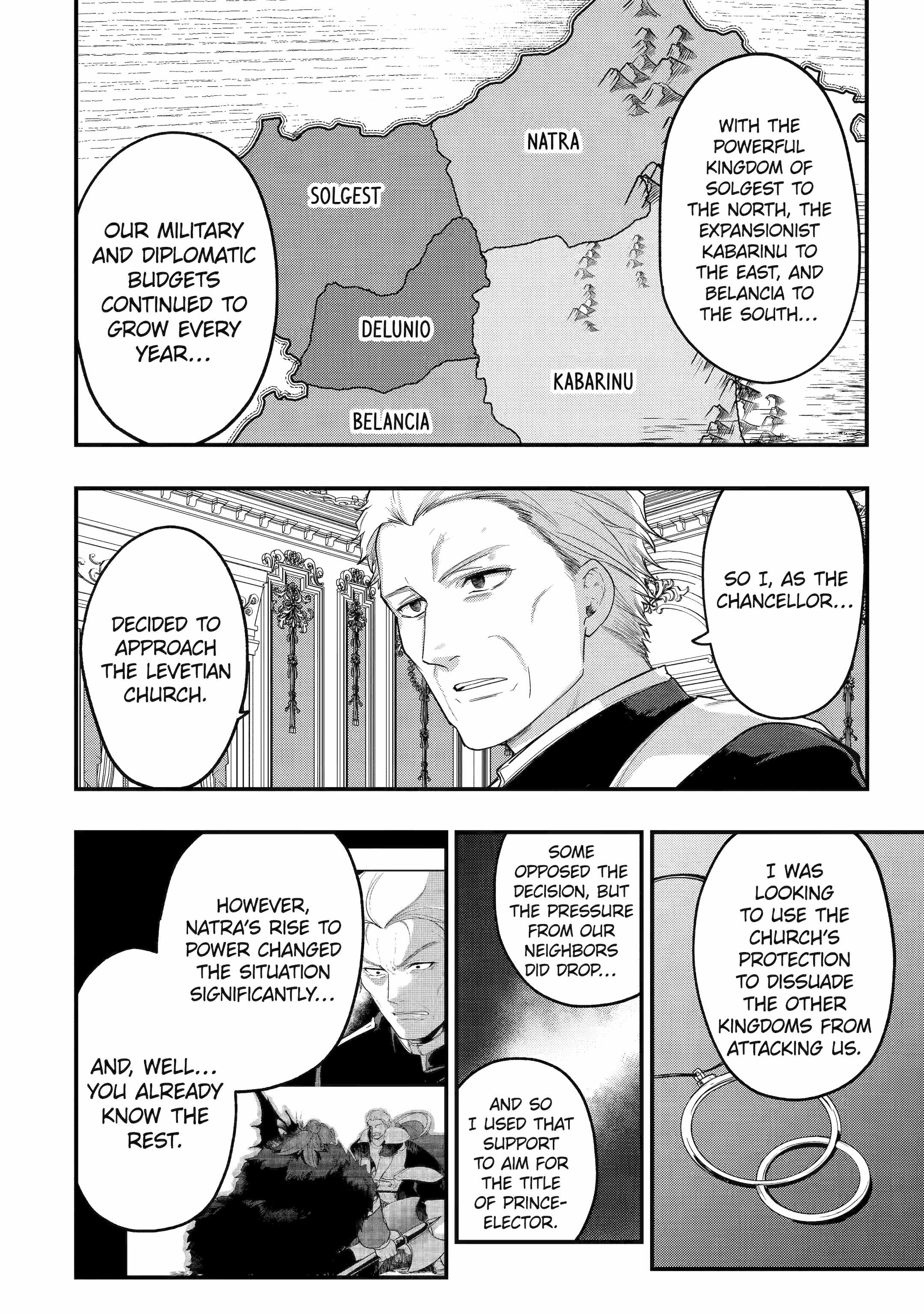 Souda, Baikoku Shiyou: Tensai Ouji no Akaji Kokka Saisei Jutsu Chapter 248 - Page 2