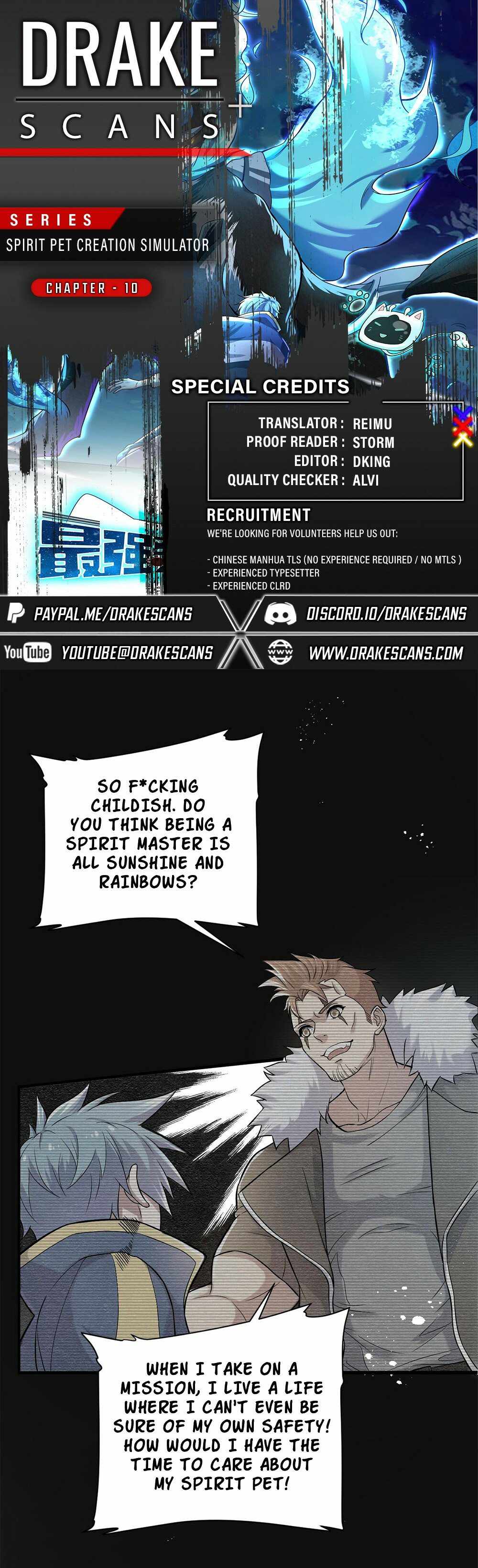 Spirit Pet Creation Simulator Chapter 10 - Page 1