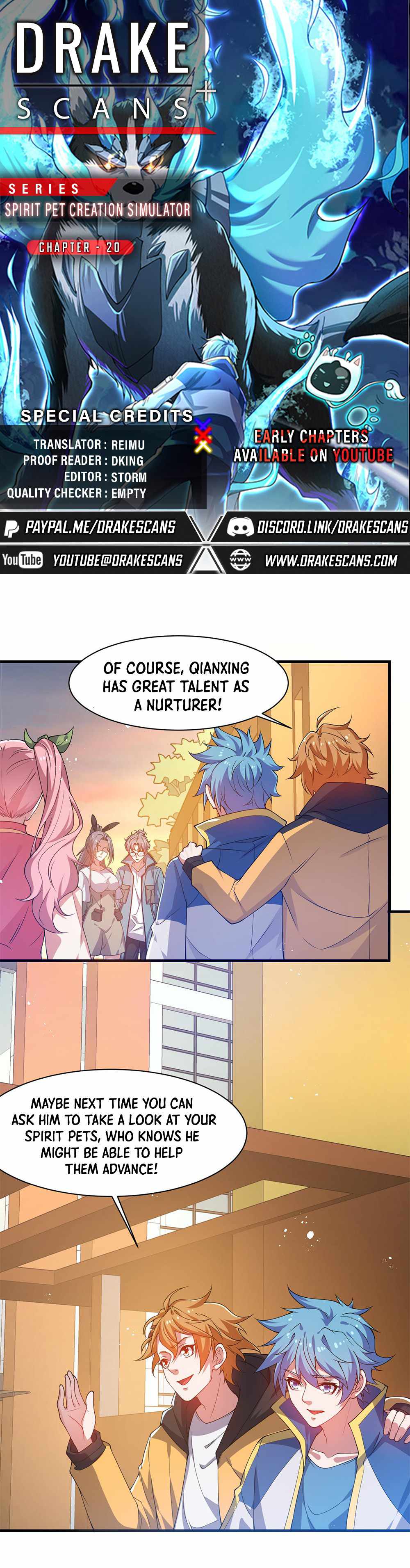 Spirit Pet Creation Simulator Chapter 20 - Page 1