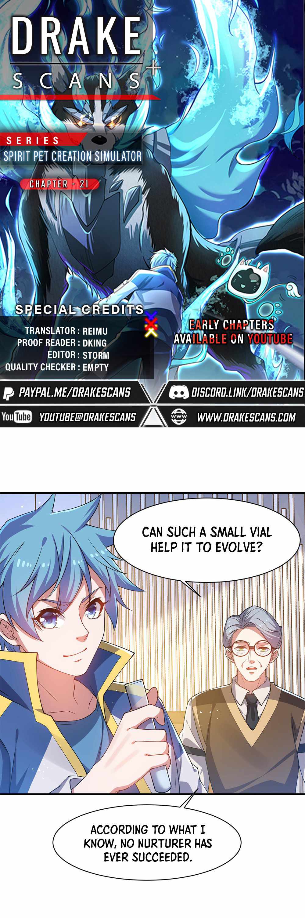 Spirit Pet Creation Simulator Chapter 21 - Page 1