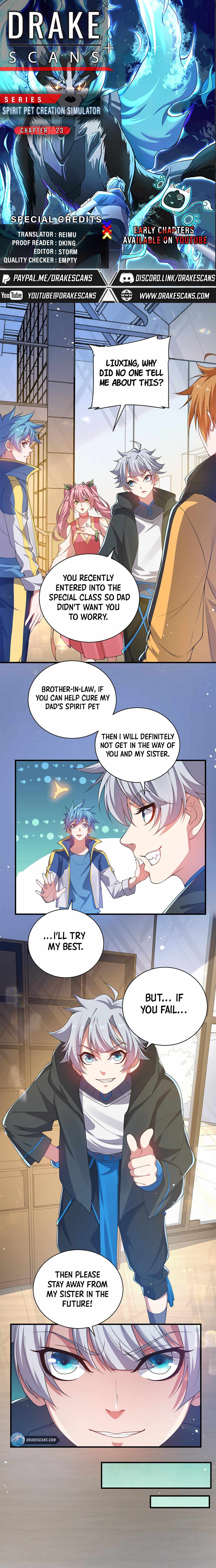 Spirit Pet Creation Simulator Chapter 23 - Page 1