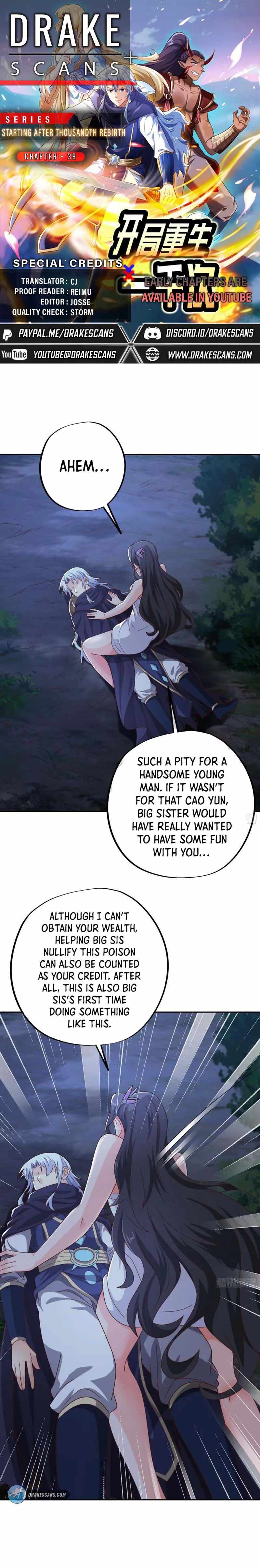 Starting After Thousandth Rebirth Chapter 39 - Page 0
