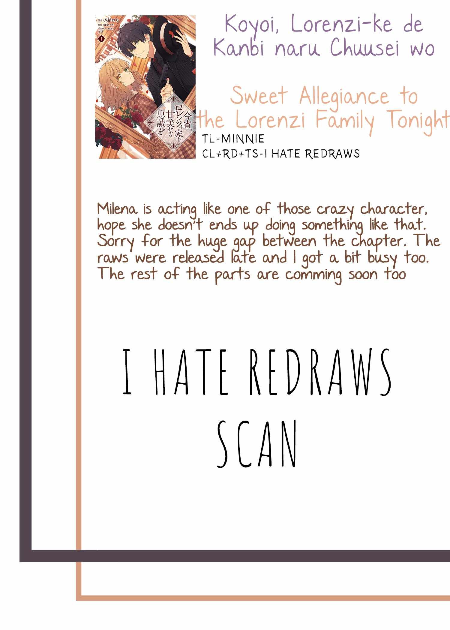 Sweet Allegiance to the Lorenzi Family Tonight Chapter 6.1 - Page 10