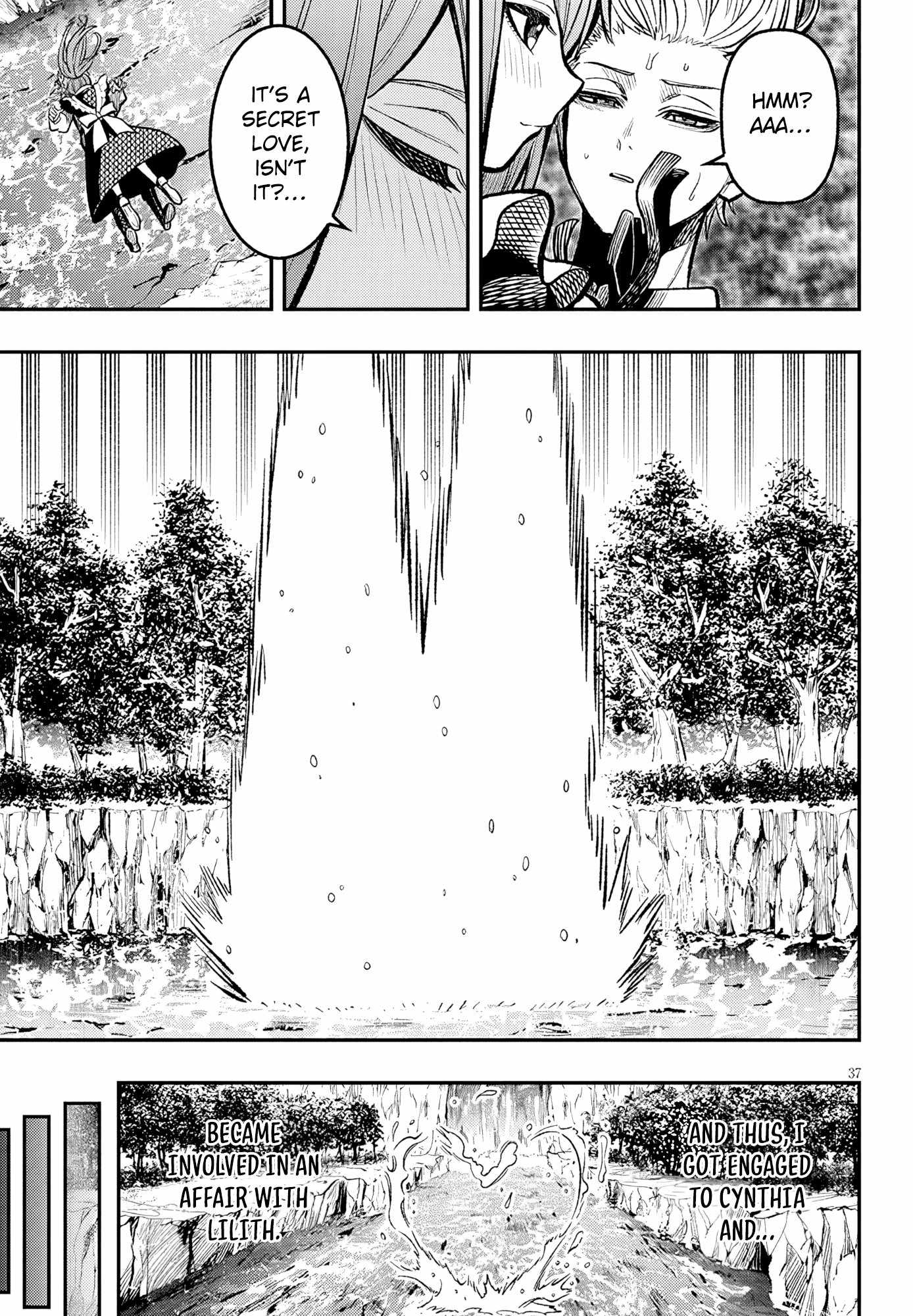 Taida na Akujoku Kizoku ni Tensei Shita Ore, Scenario o Bukkowashitara Kikakugai no Maryoku de Saikyou ni Natta Chapter 4 - Page 37