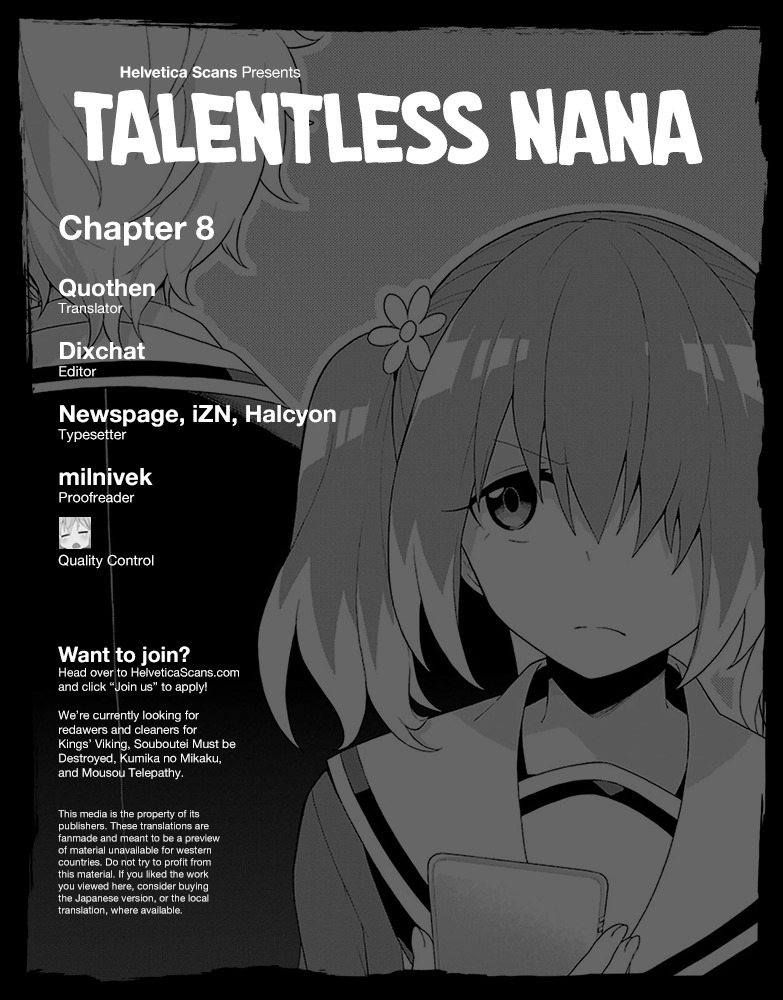 Talentless Nana Chapter 8 - Page 1