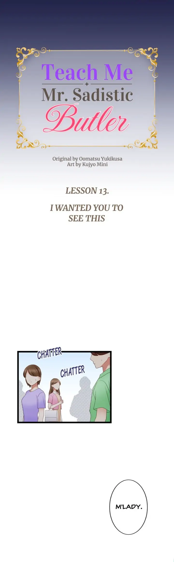 Teach Me, Mr. Sadistic Butler Chapter 13 - Page 5