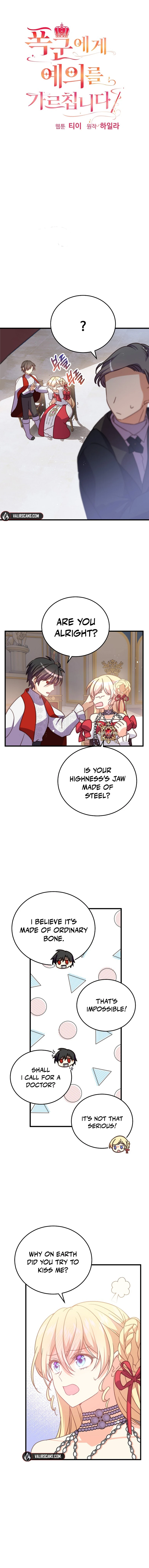 Teaching the Tyrant Manners Chapter 16 - Page 1