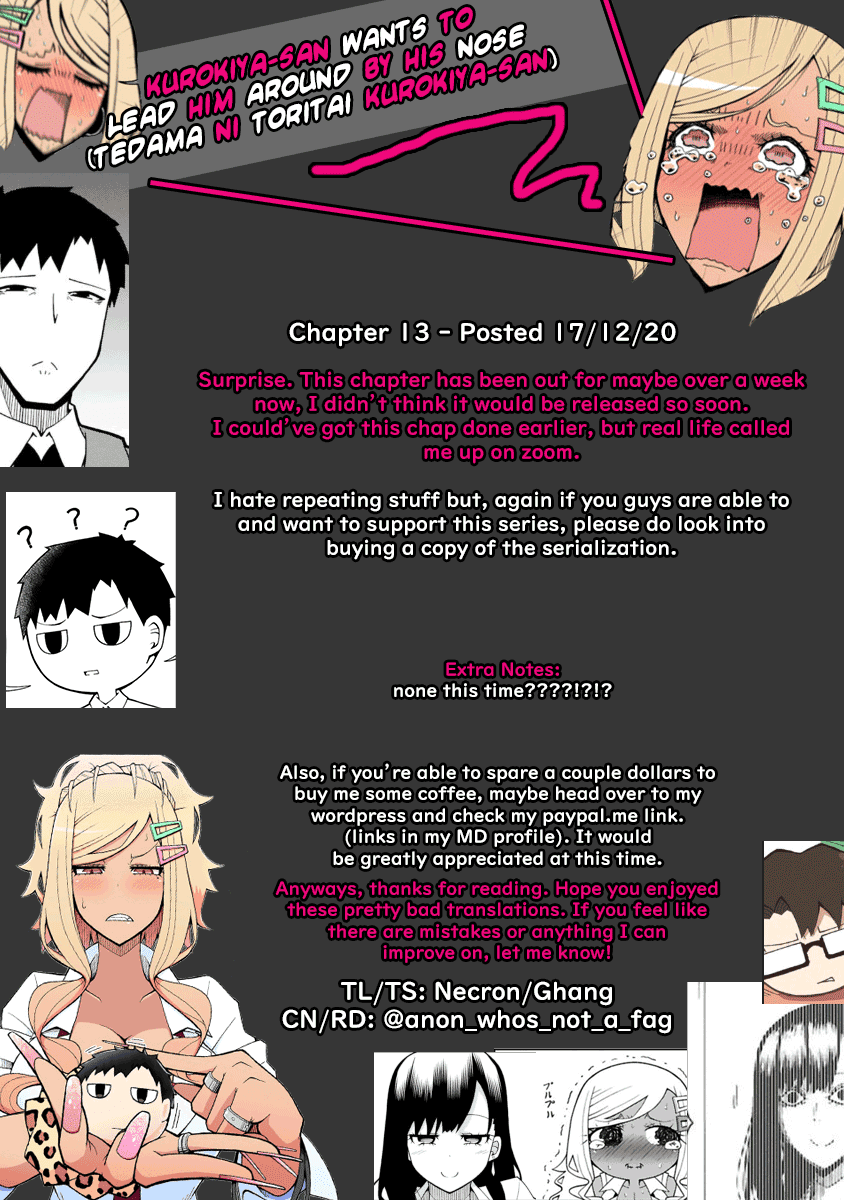Tedama ni Toritai Kurokiya-san Chapter 13 - Page 19