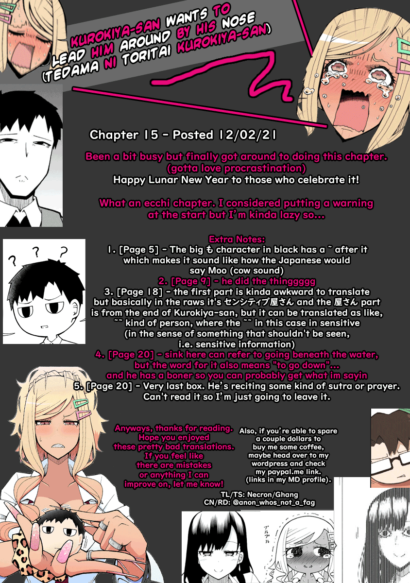 Tedama ni Toritai Kurokiya-san Chapter 15 - Page 21