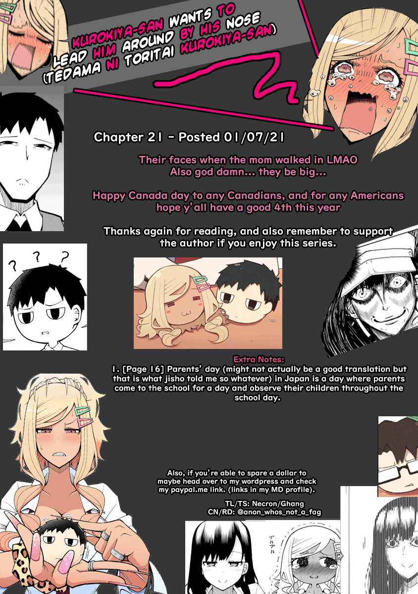 Tedama ni Toritai Kurokiya-san Chapter 21 - Page 21