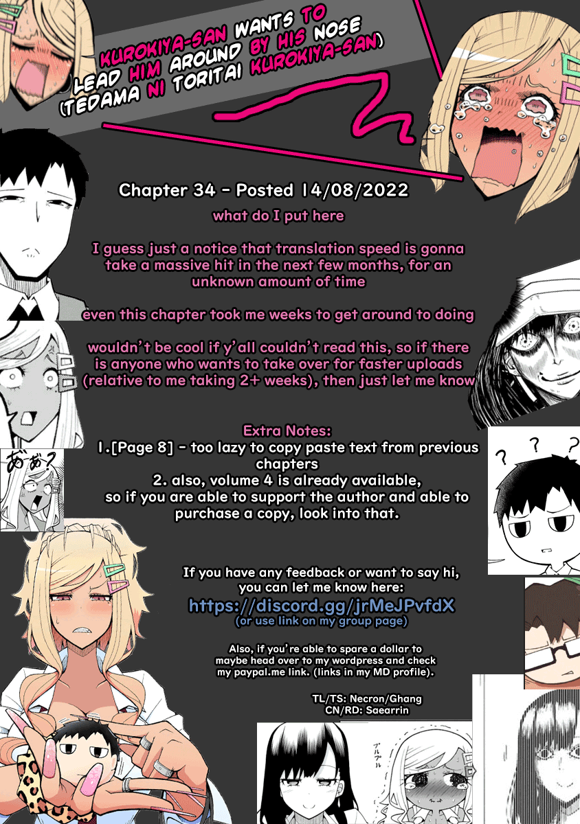 Tedama ni Toritai Kurokiya-san Chapter 34 - Page 21