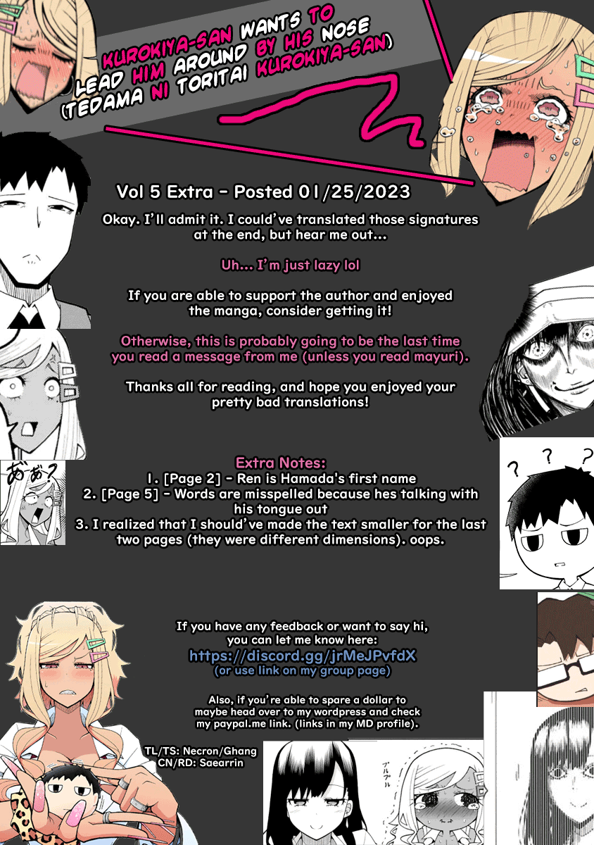 Tedama ni Toritai Kurokiya-san Chapter 38.5 - Page 8