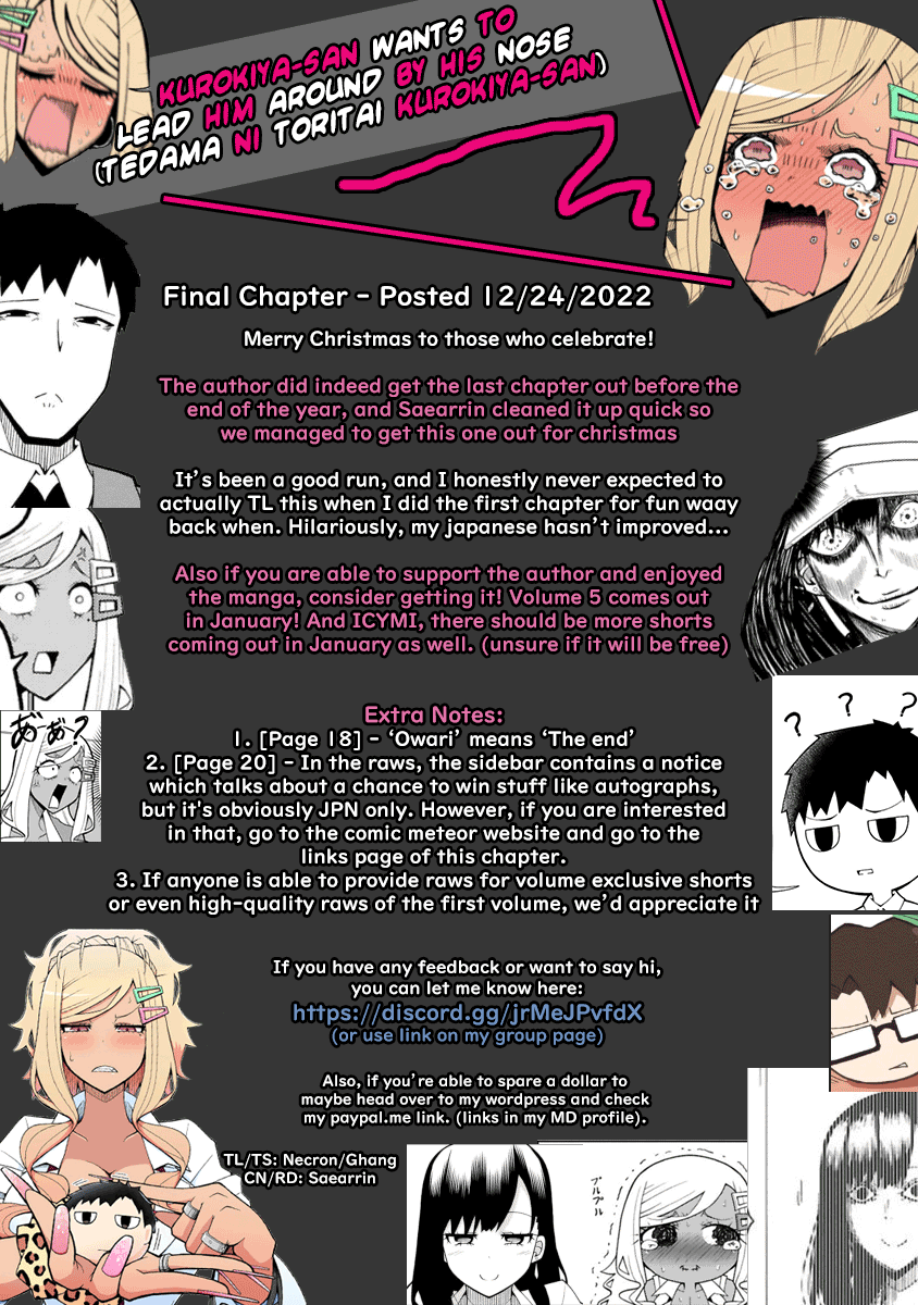 Tedama ni Toritai Kurokiya-san Chapter 38 - Page 20