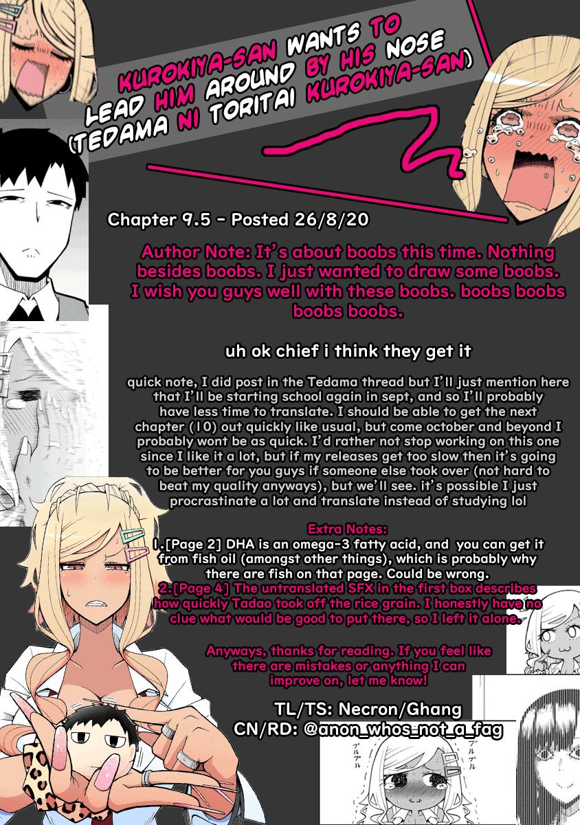 Tedama ni Toritai Kurokiya-san Chapter 9.5 - Page 4