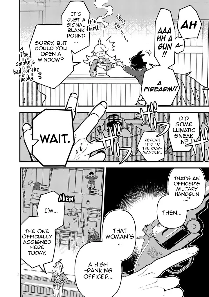 Teikoku Dai 11 Zensenkichi Madou Toshokan, Tadaima Kaikanchuu Chapter 2 - Page 2