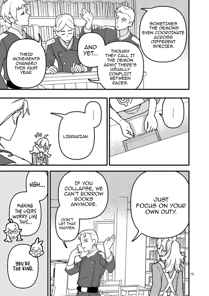 Teikoku Dai 11 Zensenkichi Madou Toshokan, Tadaima Kaikanchuu Chapter 3.1 - Page 13