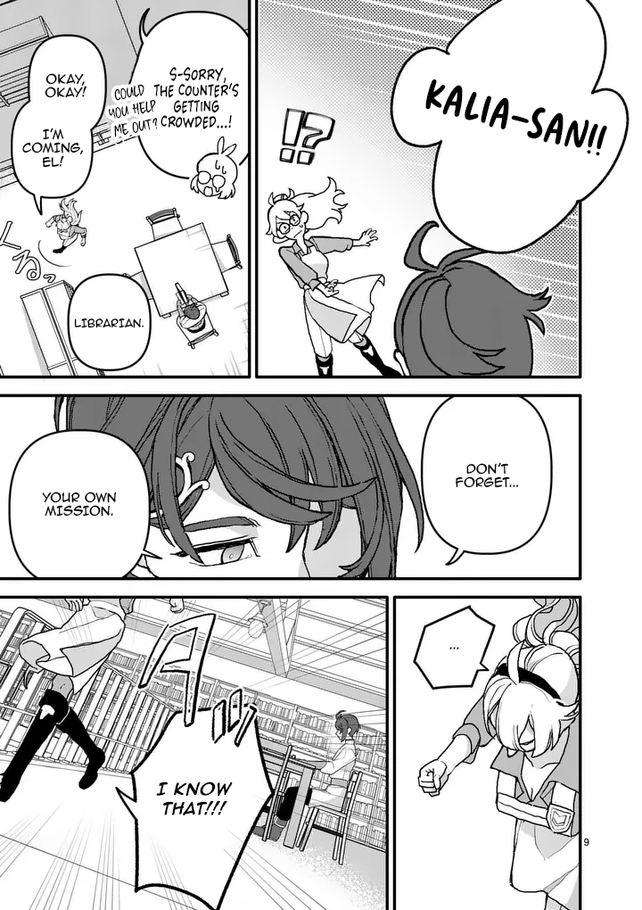 Teikoku Dai 11 Zensenkichi Madou Toshokan, Tadaima Kaikanchuu Chapter 3.1 - Page 9