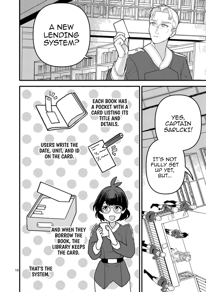 Teikoku Dai 11 Zensenkichi Madou Toshokan, Tadaima Kaikanchuu Chapter 3.1 - Page 10