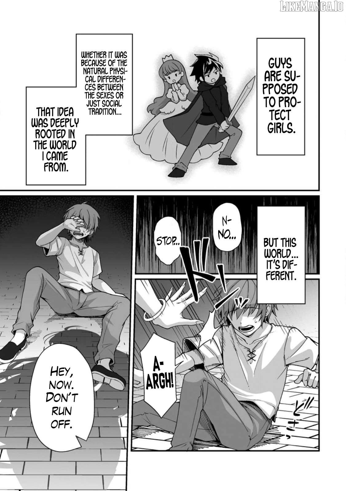 Teisou Gyakuten Sekai De Yuiitsu No Otoko Kishi No Ore, Onna Kishi Gakuen Ni Nyuugaku Shitara Nazeka Eiyou Atsukai Sareta ~Zetsurin Skill De Harem Musou~ Chapter 1 - Page 1