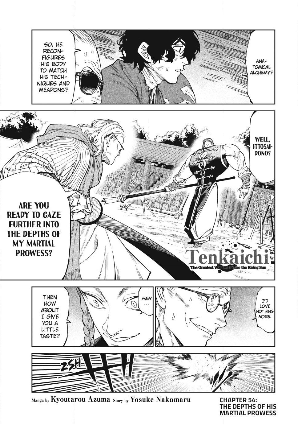 Tenkaichi – Nihon Saikyou Bugeisha Ketteisen Chapter 54 - Page 1